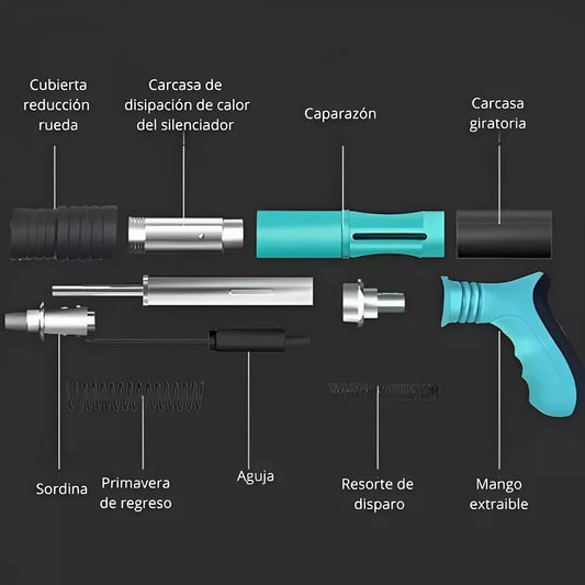 PISTOLA REMACHADORA DE ALTA PRESIÓN 🔥100 CLAVOS GRATIS🔥